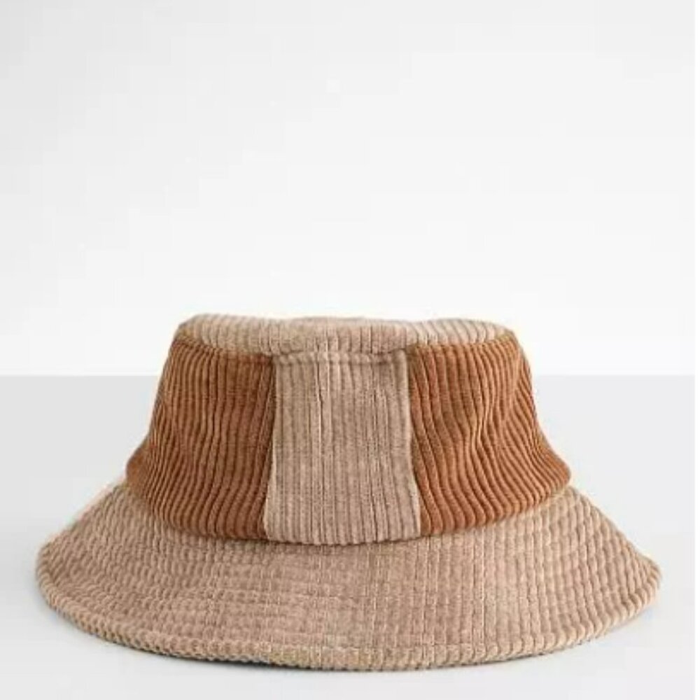 Wyeth Tan Brown Corduroy Bucket Hat Women’s One Size